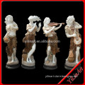 Garden Marble Four Seasons Statue, Stone Music Four Seasons Statue Carving